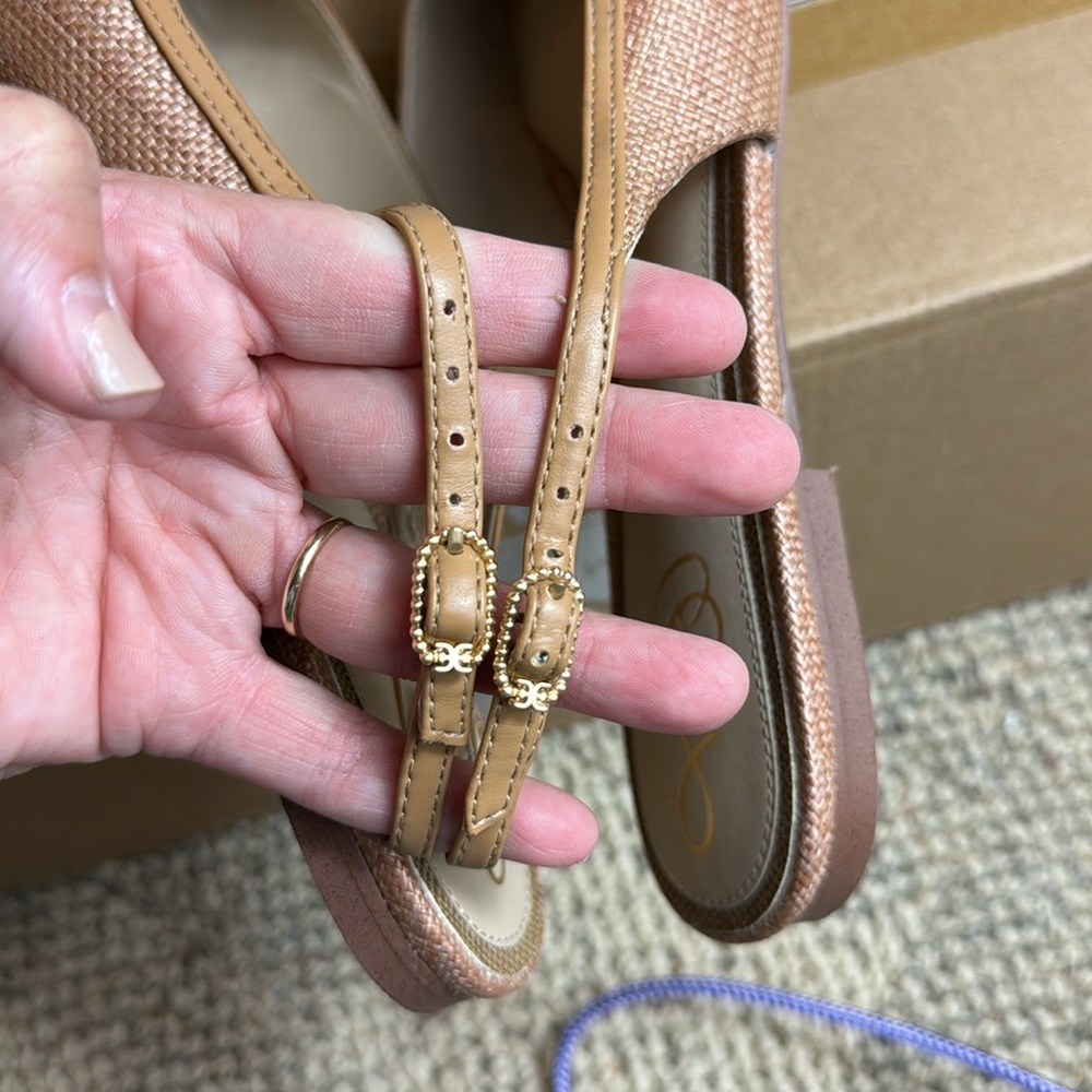 Sam Edelman Tan Slingback Flats - Picture 10 of 16